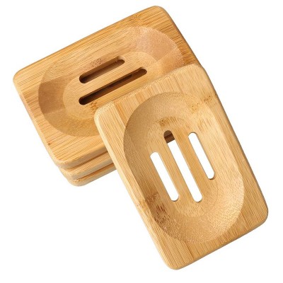 Bamboo Soap Dishes Natural Bamboo Soap Holder for Bathroom